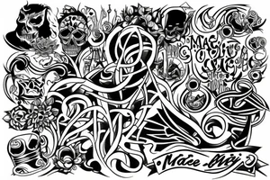 maze tattoo idea