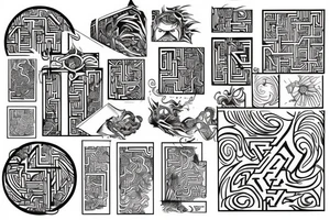 endless maze tattoo idea