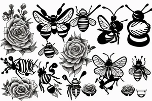 bee bee tattoo idea