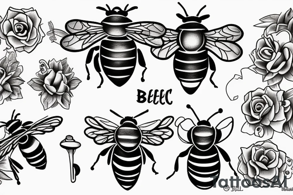 bee bee tattoo idea