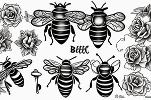 bee bee tattoo idea