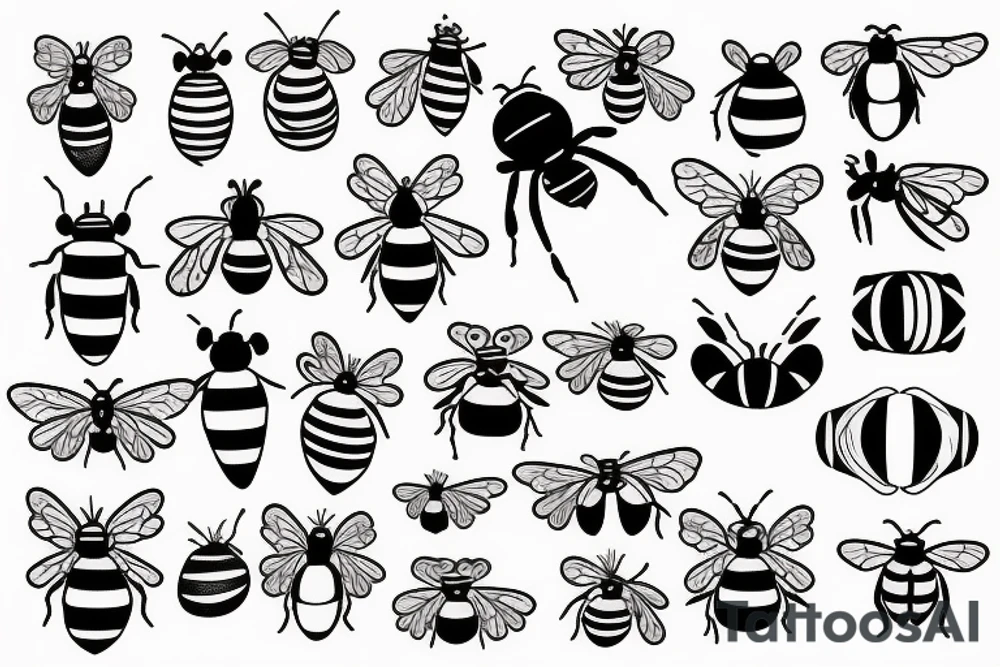 bee bee tattoo idea