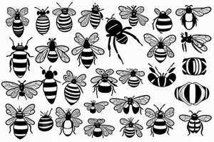 bee bee tattoo idea