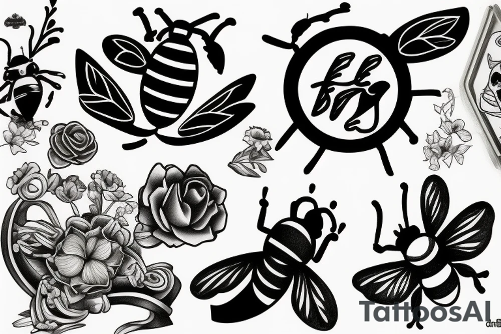 bee bee tattoo idea