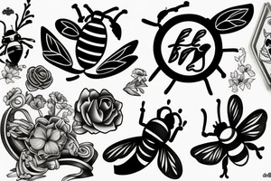 bee bee tattoo idea