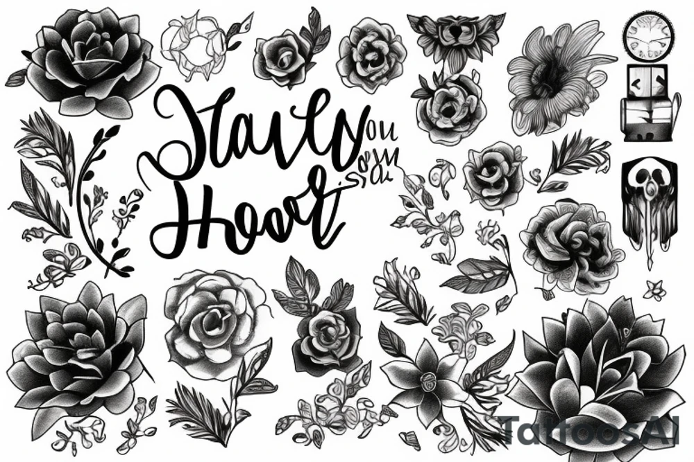 to stay here and now tattoo idea