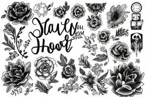 to stay here and now tattoo idea