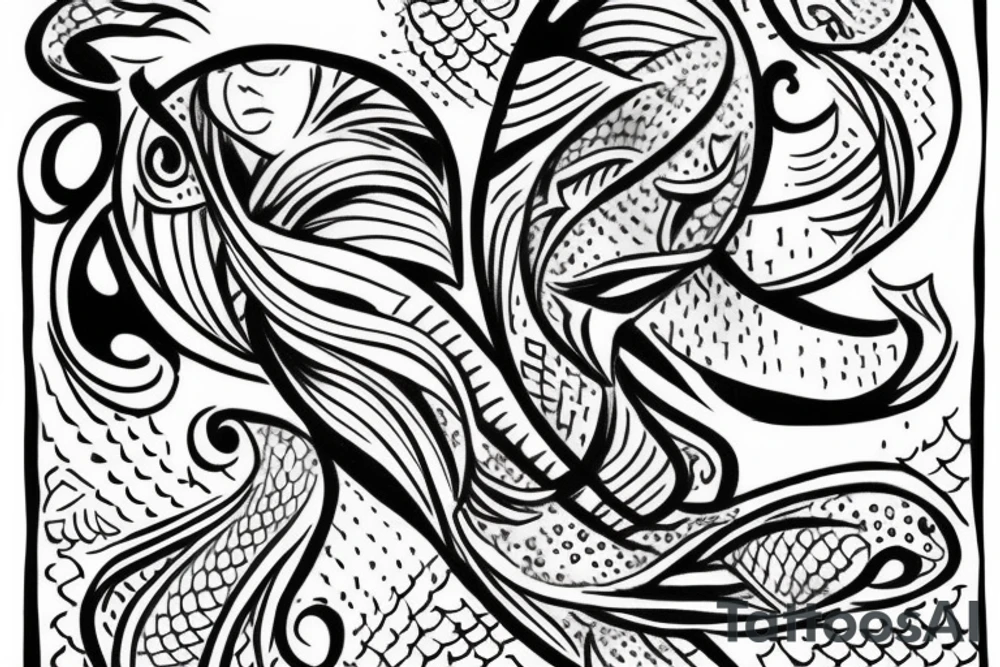 pisces sign tattoo idea