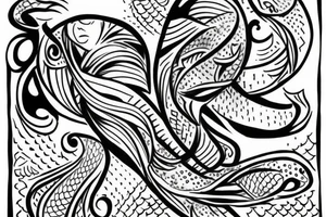 pisces sign tattoo idea