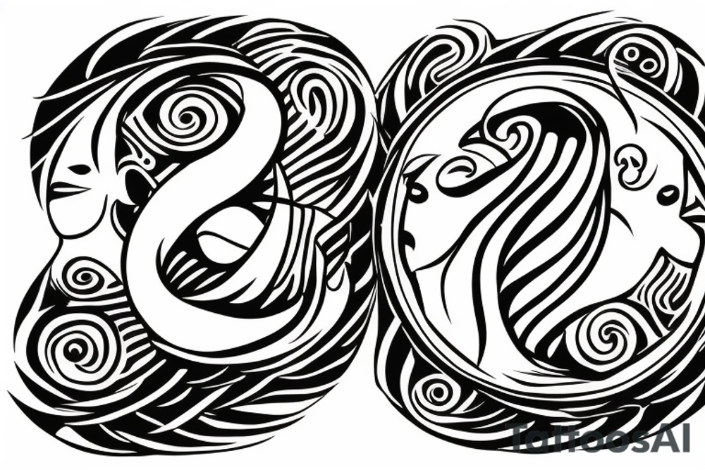 pisces sign tattoo idea