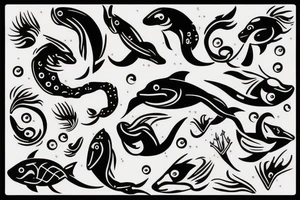pisces sign tattoo idea