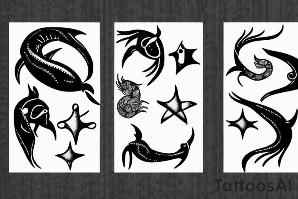 pisces sign tattoo idea