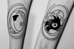 pisces sign tattoo idea
