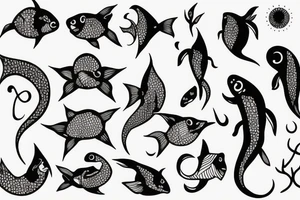 pisces tattoo tattoo idea