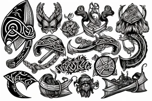 Viking ruins tattoo idea