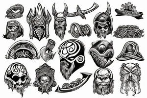 Viking ruins tattoo idea