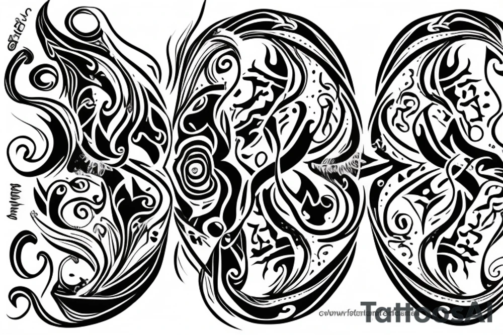 A twin flame tattoo with the twin flame symbol. tattoo idea