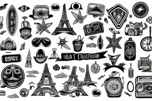Fun travel outside tattoo idea