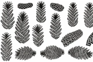 pine cone tattoo idea