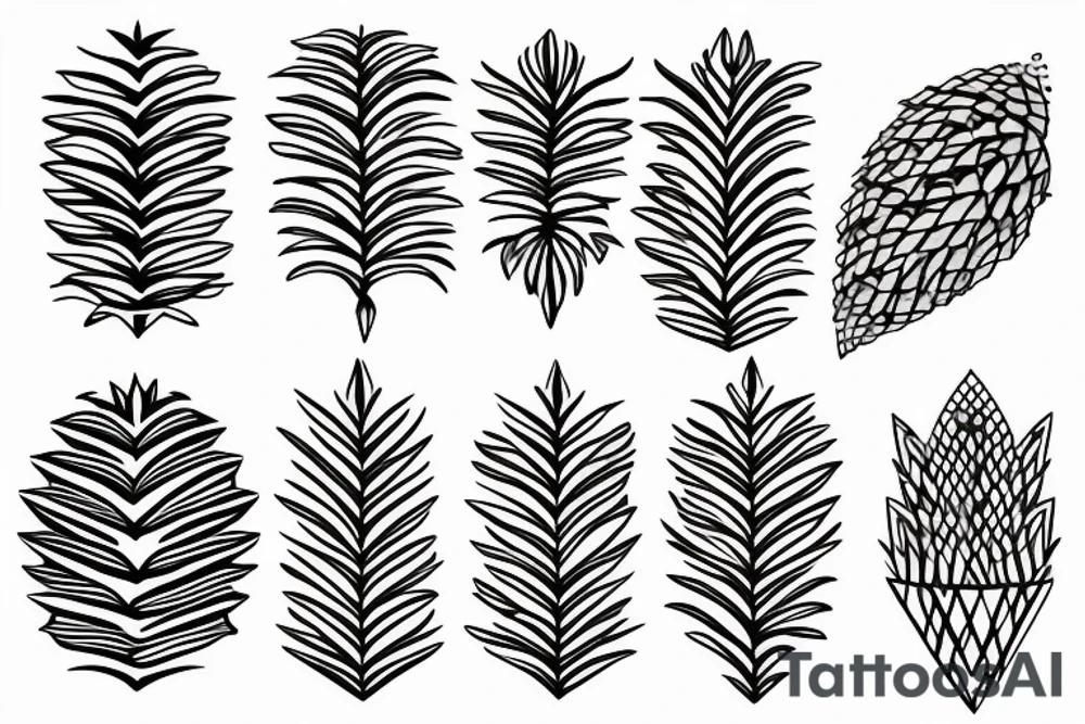 pine cone tattoo idea