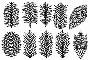 pine cone tattoo idea