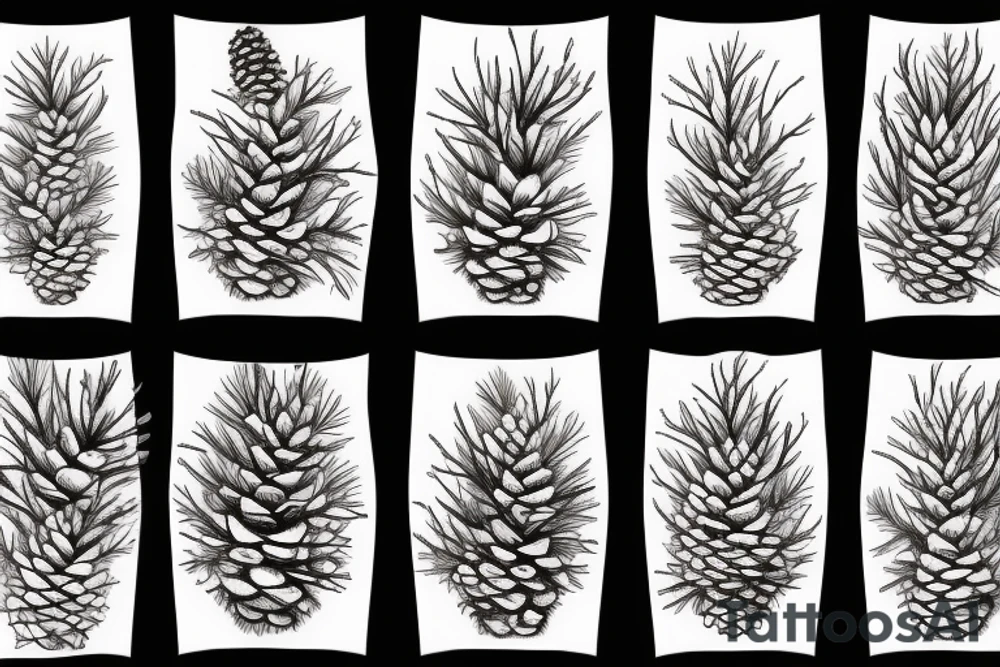 pine cone tattoo idea