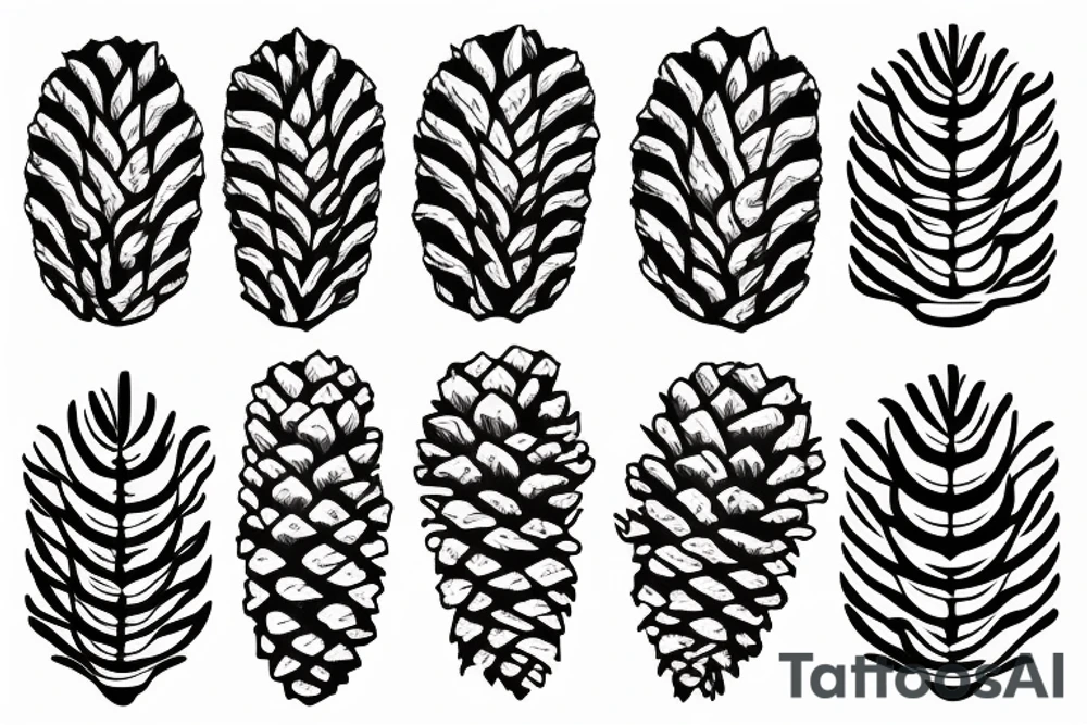 pine cone tattoo idea