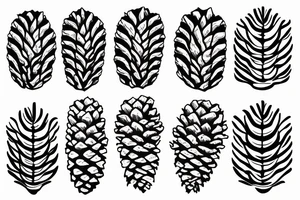 pine cone tattoo idea