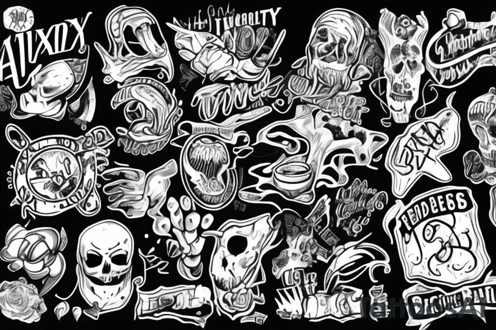 Anxiety pulling me back tattoo idea