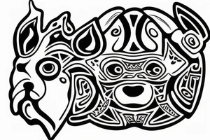 face puddle dog tattoo idea