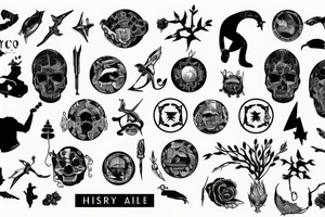 History of humanity tattoo idea