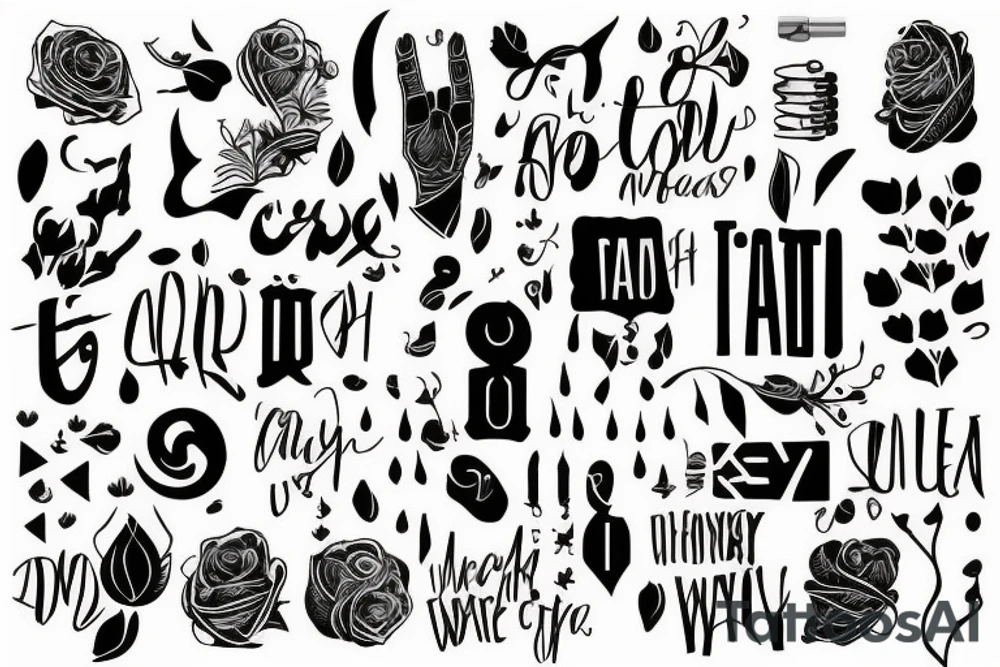 modern stylish minimal tattoo idea