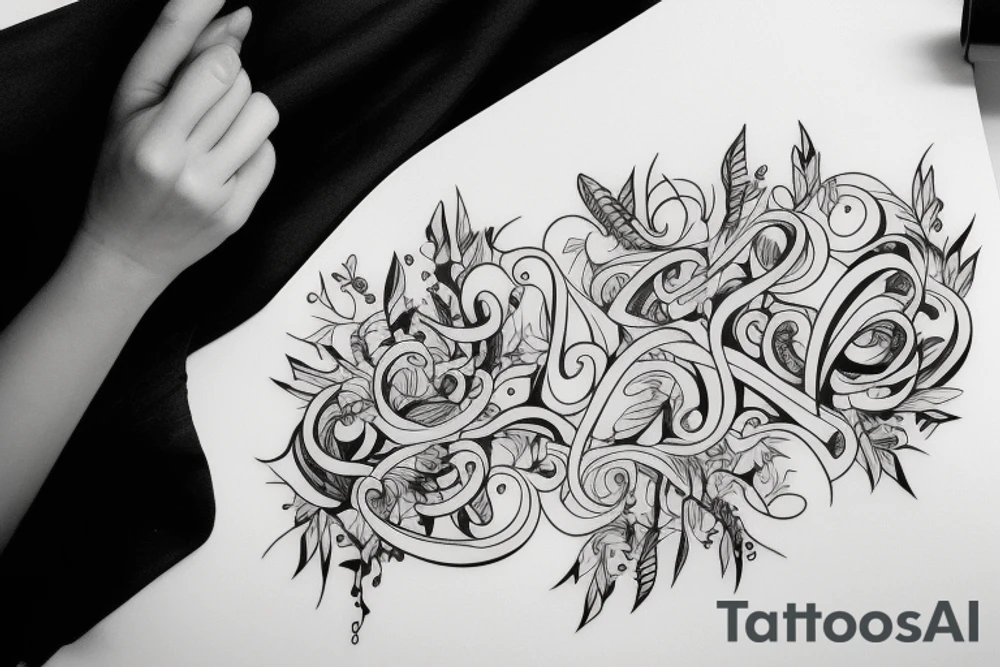 modern stylish minimal tattoo idea