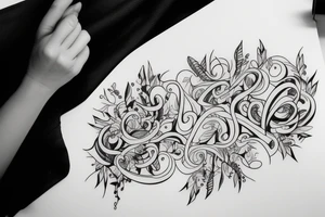 modern stylish minimal tattoo idea