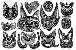 Lettres R Y E attaché comme une chainette tattoo idea