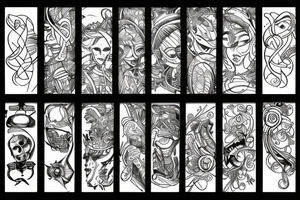 cyber tattoo lines tattoo idea
