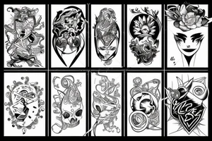 cyber tattoo lines tattoo idea