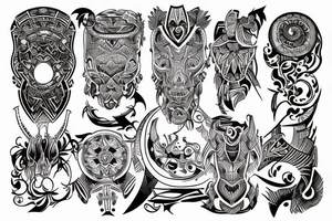 tribal tattoo lines tattoo idea