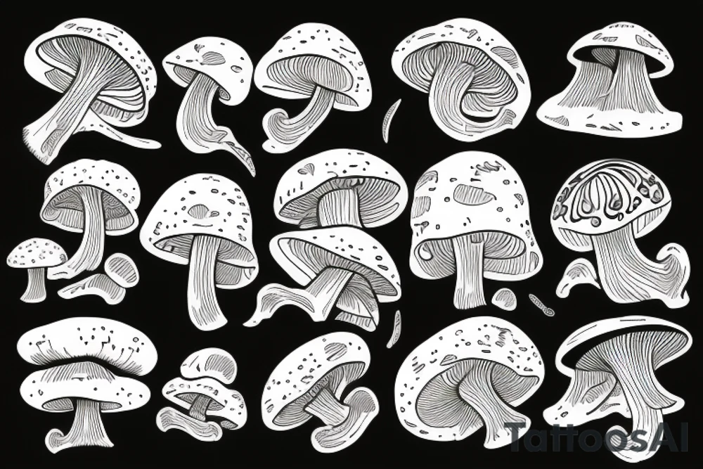 tribal tattoo mushroom tattoo idea