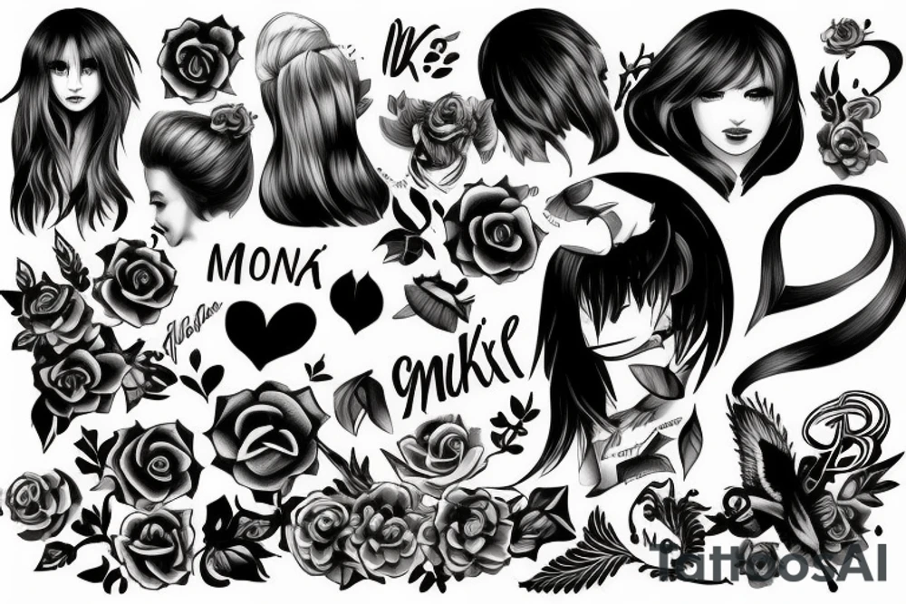 Monika Name tattoo idea