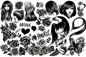 Monika Name tattoo idea