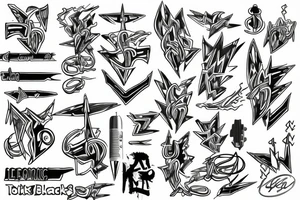 Lighting bolts for back tattoo idea