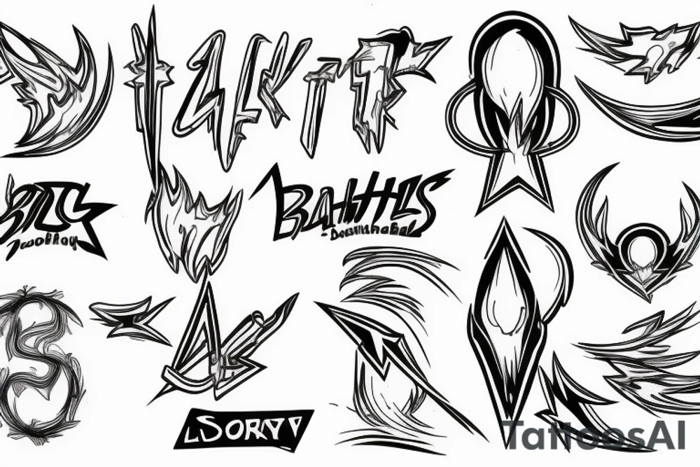 Lighting bolts for back tattoo idea