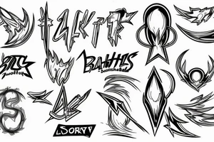 Lighting bolts for back tattoo idea