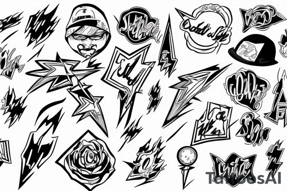 Lighting bolts tattoo idea