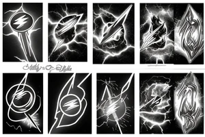 Realistic Lighting bolts tattoo idea