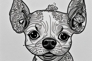 teacup chihuahua named sage tattoo idea