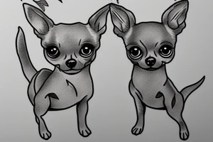 teacup chihuahua named sage tattoo idea