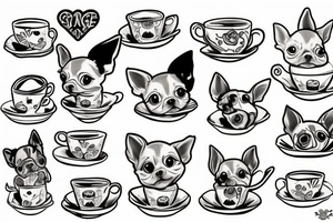 teacup chihuahua named sage tattoo idea