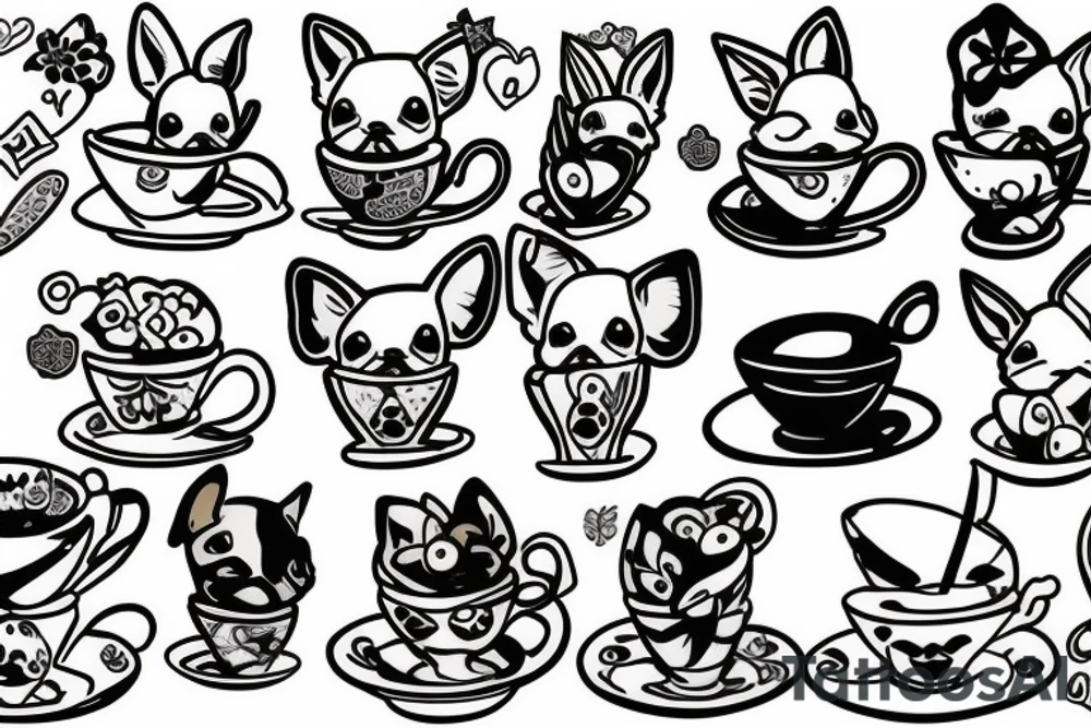 teacup chihuahua named sage tattoo idea